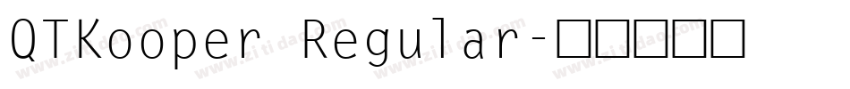 QTKooper Regular字体转换